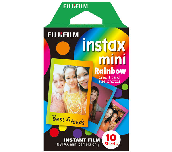 FUJIFILM instax mini Film - 10 Shots, Rainbow
