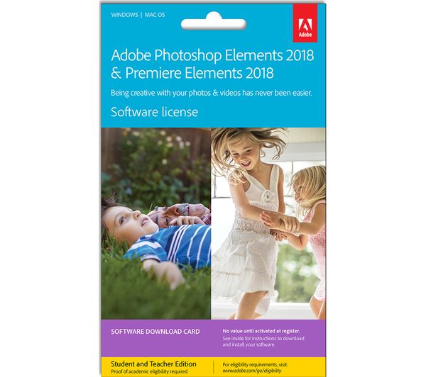 ADOBE Photoshop Elements 2018 & Premiere Elements 2018 Student & Teacher Edition