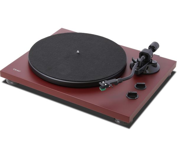 TEAC TN-400BT Belt Drive Bluetooth Turntable - Red, Red