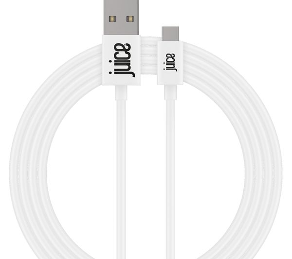 JUICE USB Type-C Cable - 2 m, White, White