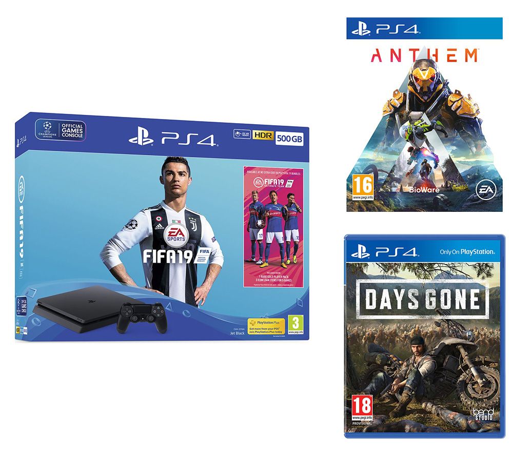 SONY PlayStation 4, FIFA 19, Anthem & Days Gone Bundle - 500 GB