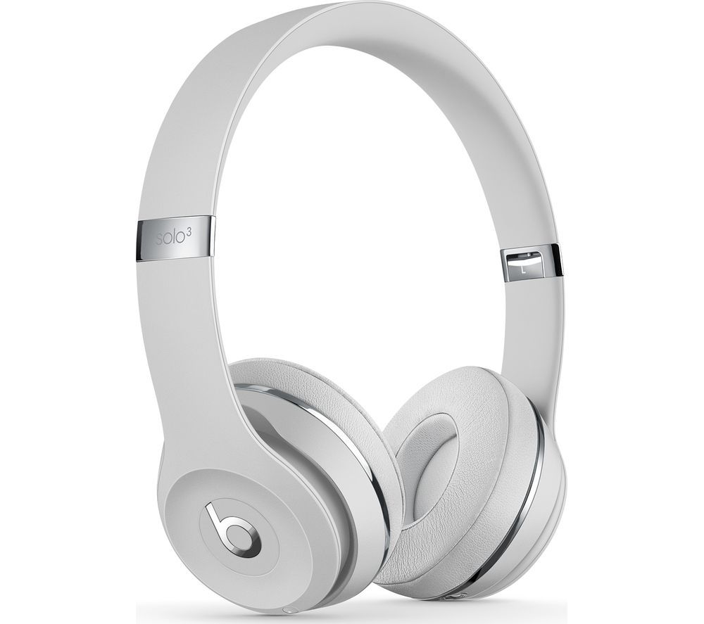 BEATS Solo 3 Wireless Bluetooth Headphones - Satin Silver, Silver