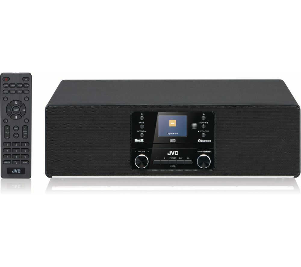 JVC RD-D100 Bluetooth All-in-One Hi-Fi System - Black, Black