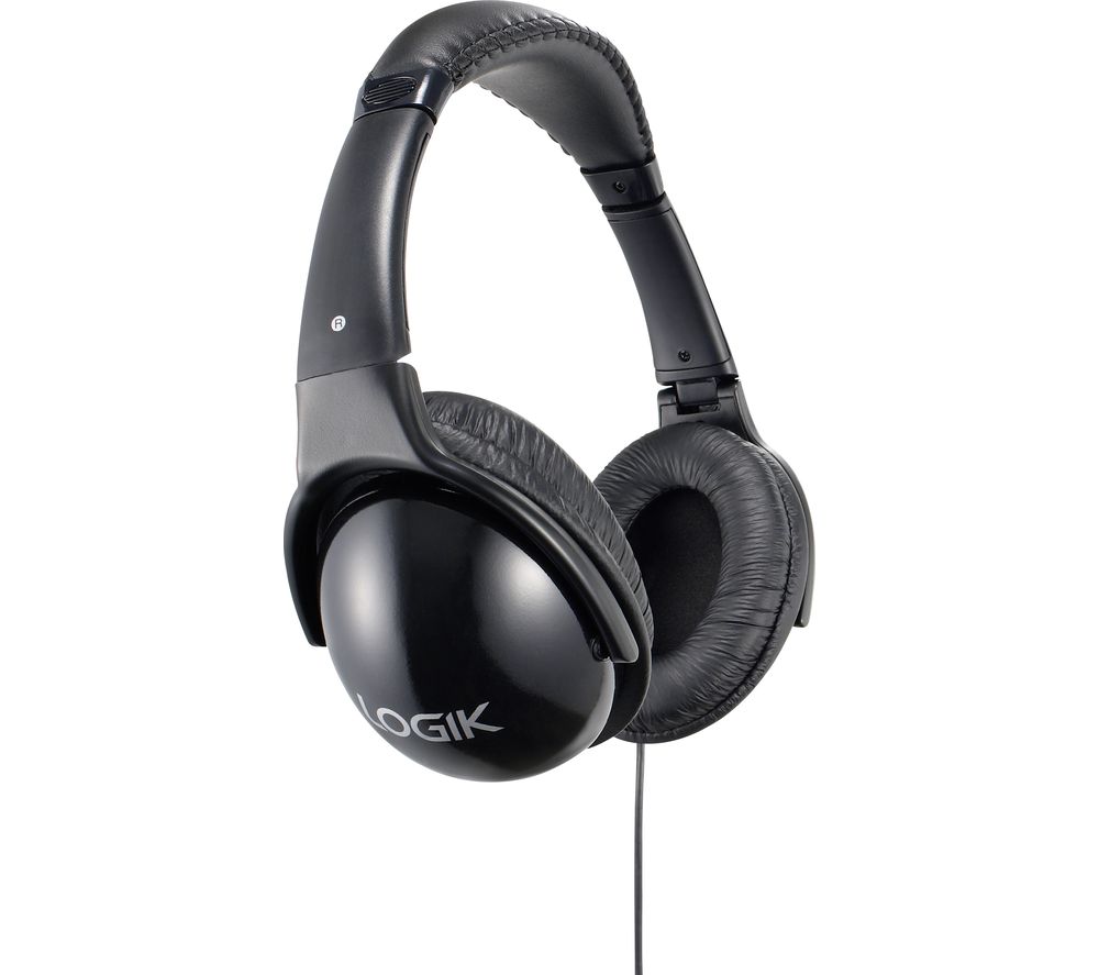 LOGIK LHHIFI21 Headphones - Black, Black
