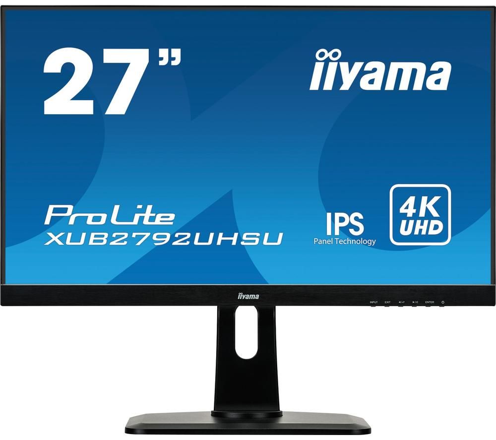 IIYAMA ProLite XUB2792UHSU-B1 4K Ultra HD 27 IPS LCD Monitor - Black, Black