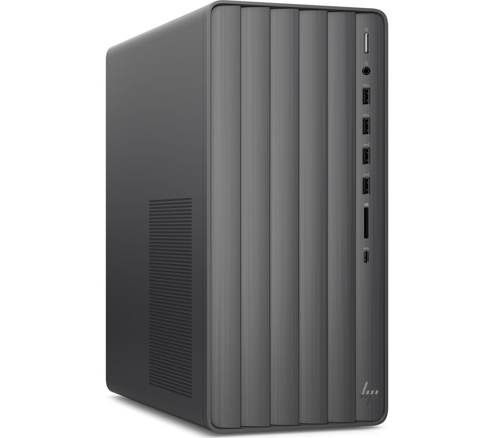 HP ENVY TE01-1004na Desktop PC - Intel®Core i7, 2 TB HDD & 256 GB SSD, Black, Black