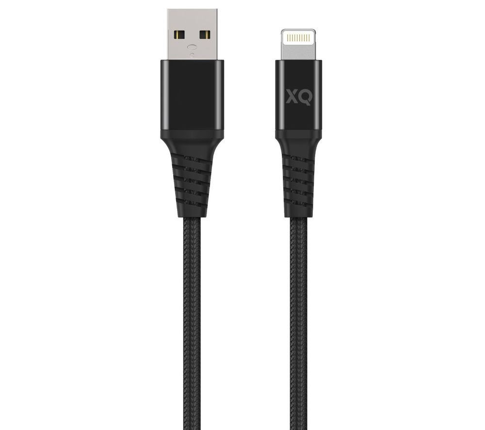 XQISIT Extra Strong Braided Lightning Cable - 2 m