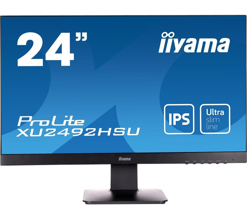 IIYAMA ProLite XU2492HSU-B1 24" Full HD LCD IPS Monitor - Black, Black