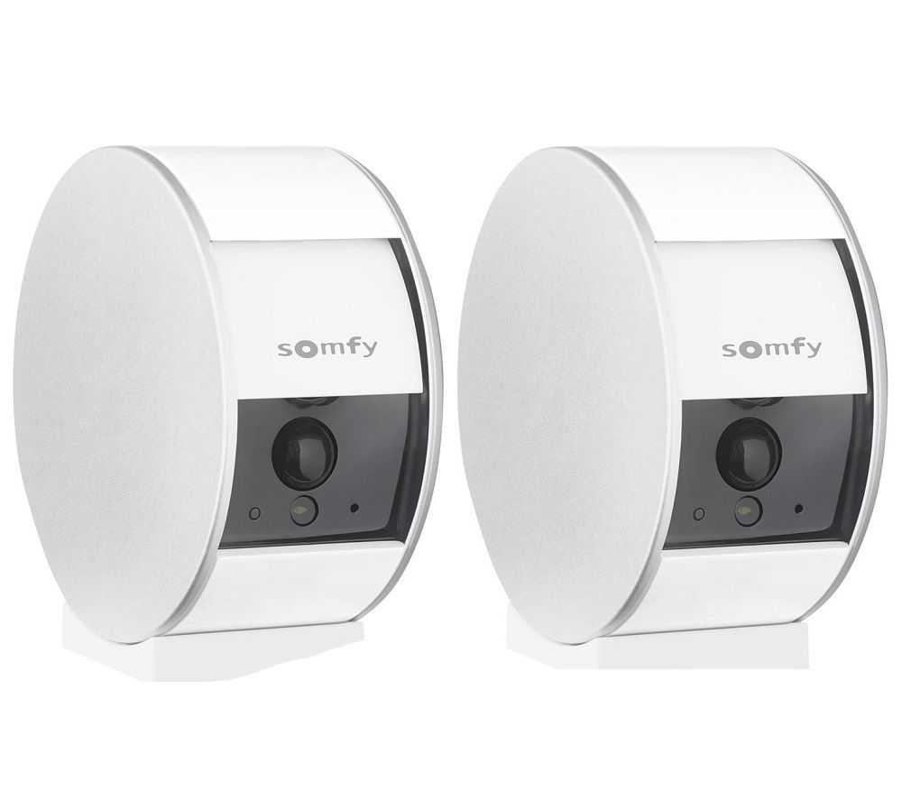 SOMFY Indoor Full HD WiFi Security Camera Twin Pack - White