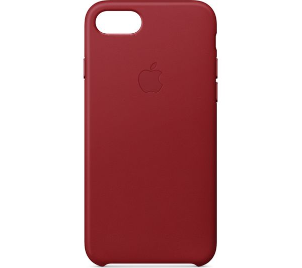APPLE MQHA2ZM/A iPhone 8 & 7 Leather Case - Red, Red
