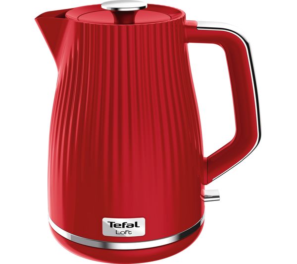 TEFAL Loft KO250540 Rapid Boil Traditional Kettle - Cherry Red, Red