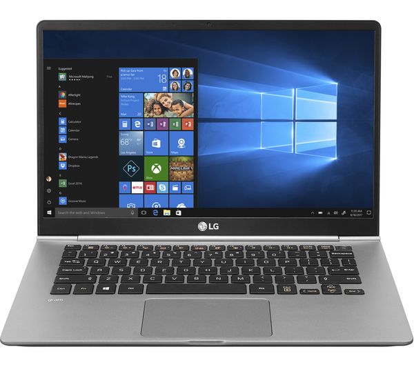 LG GRAM i14Z980 14" Intel® Core i5 Laptop - 256 GB SSD, Silver, Silver