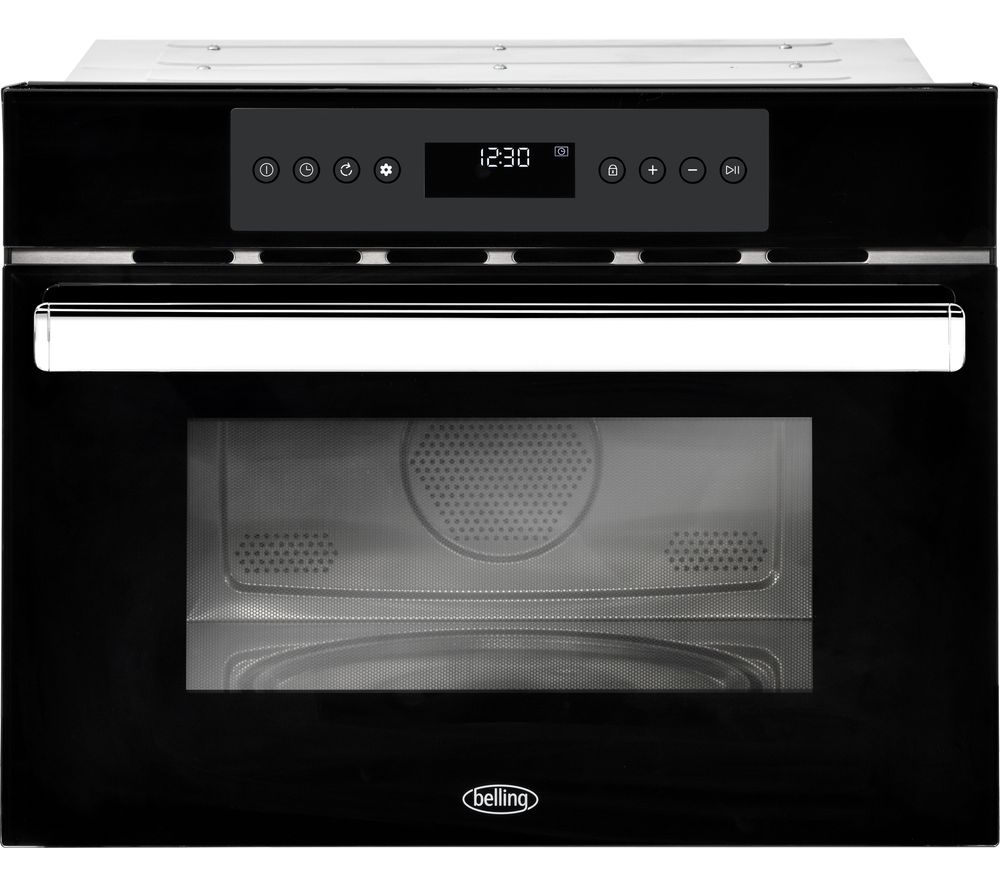 BELLING BI45COMW Built-in Compact Combination Microwave  Black, Black