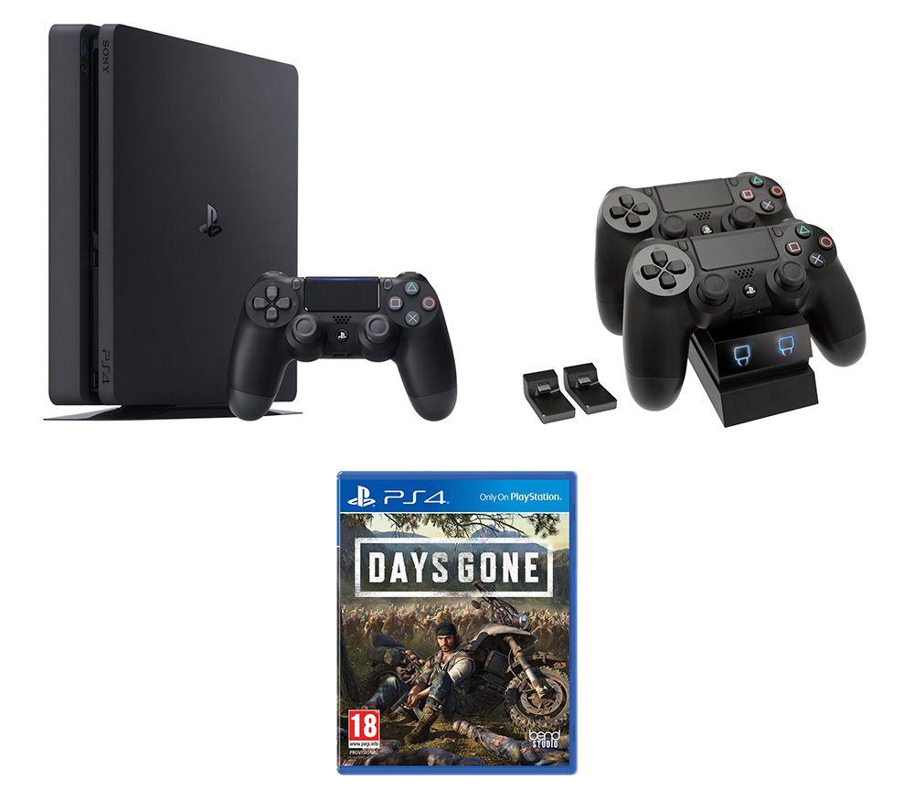 SONY PlayStation 4, Days Gone & Twin Docking Station Bundle - 500 GB, Red