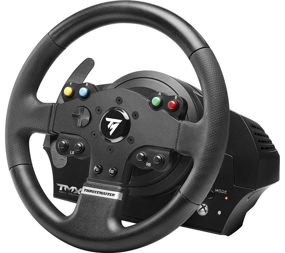 THRUSTMASTER TMX Force Feedback PC & Xbox One Wheel & Pedal Set - Black, Black