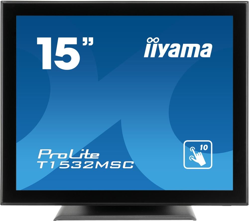 IIYAMA ProLite T1532MSC-B5X 15" LCD Touchscreen Monitor - Black, Black
