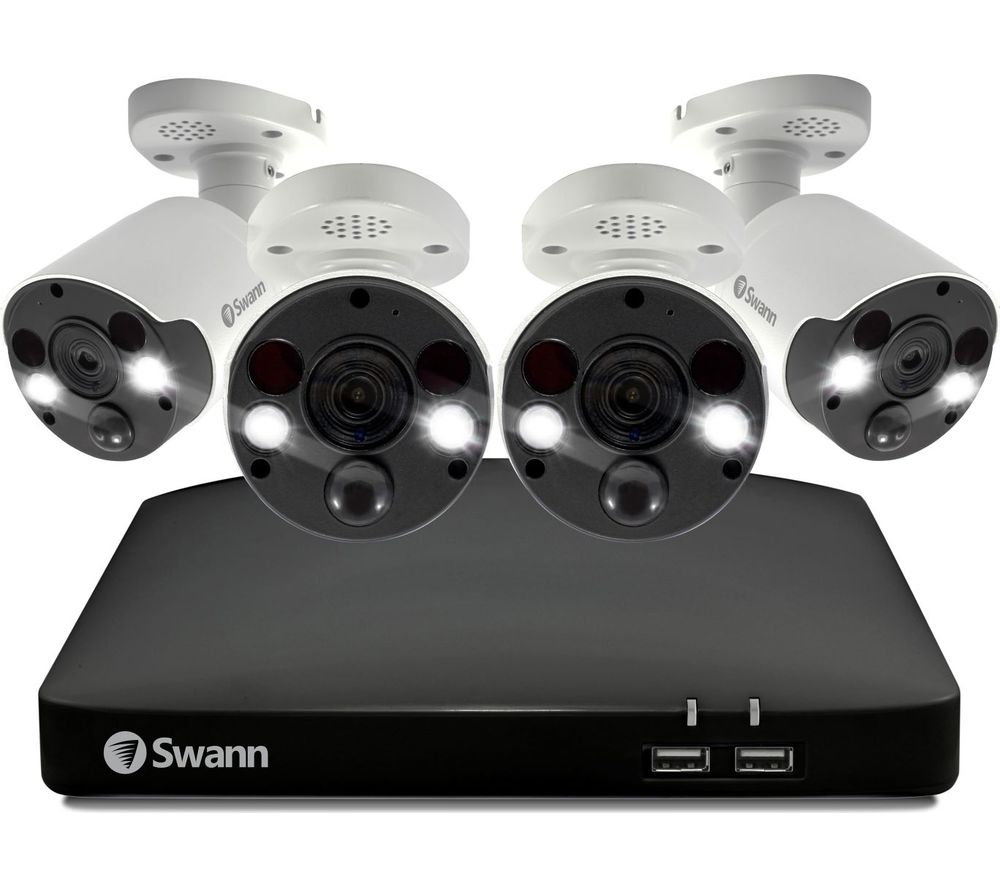 SWANN SWNVK-887804FB-EU 8-Channel 4K Ultra HD Security System - 2 TB, 4 Cameras