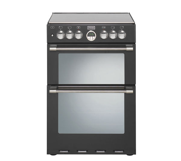 STOVES Sterling 600DF Dual Fuel Cooker - Black, Black