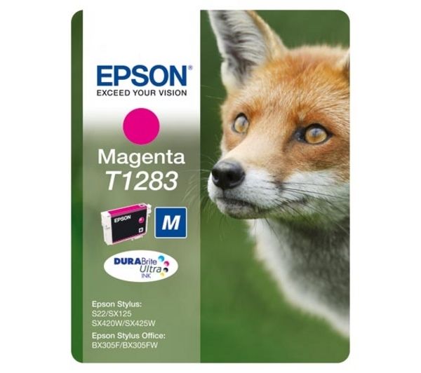 EPSON Fox T1283 Magenta Ink Cartridge, Magenta
