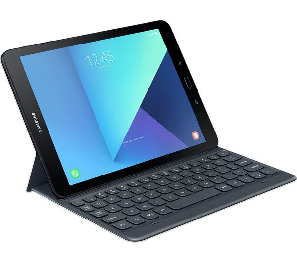 SAMSUNG Galaxy Tab S3 9.7" Keyboard Folio Tablet Case - Grey, Grey