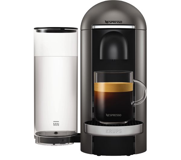 NESPRESSO by Krups Vertuo Plus XN900T40 Coffee Machine - Titanium, Titanium