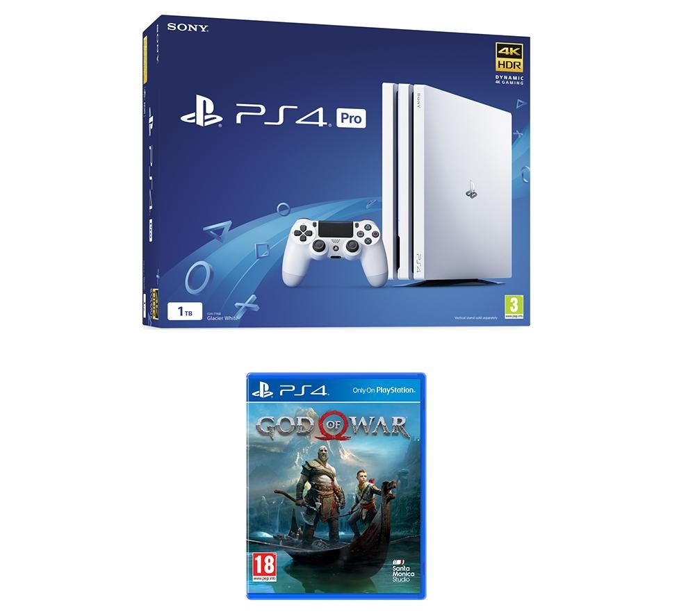 PlayStation 4 Pro & God Of War Bundle, White