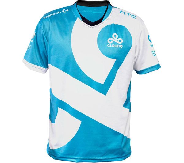 ESL Cloud9 Player Jersey, Small - White & Blue, White
