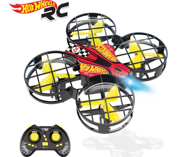BLADEZ Hot Wheels DRX Hawk Racing Drone with Controller - Black, Red & Yellow, Black
