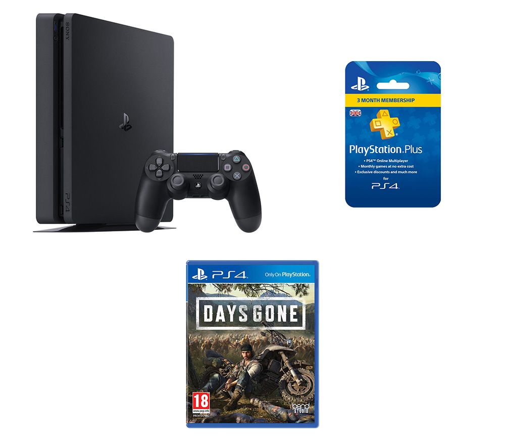 SONY PlayStation 4, Days Gone & PlayStation Plus 3 Month Subscription Bundle - 500 GB