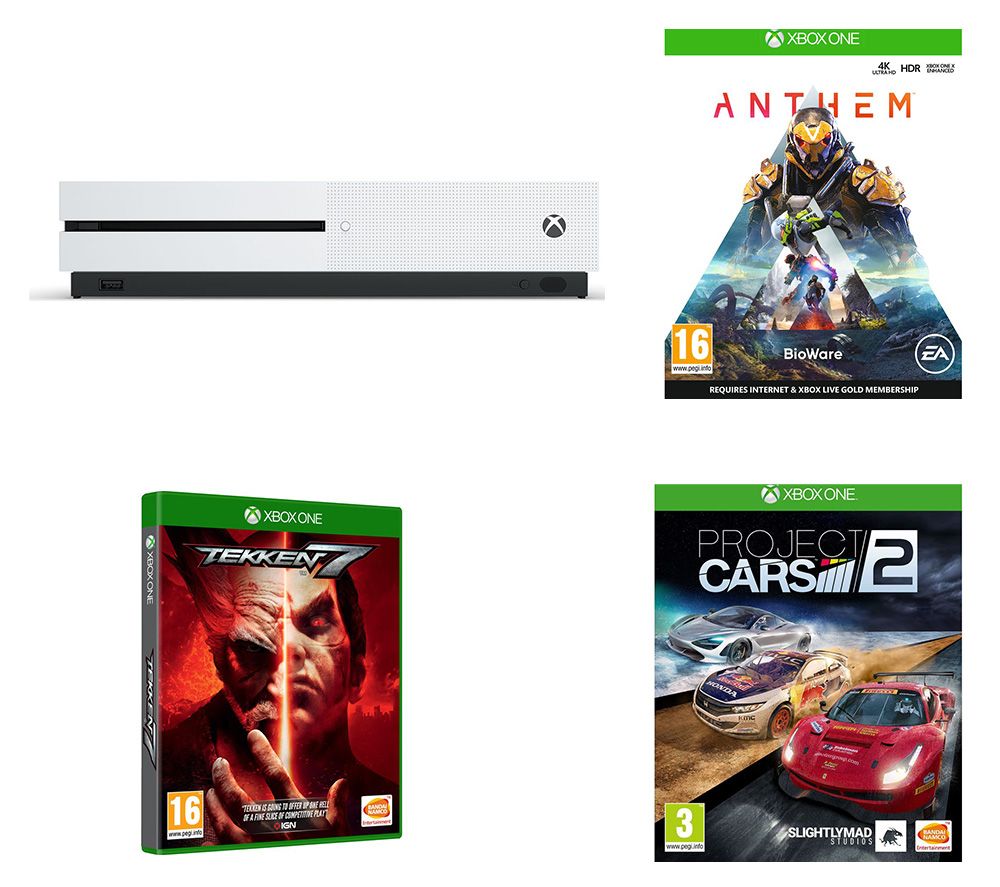 MICROSOFT Xbox One S, Anthem, Tekken 7 & Project Cars 2 Bundle - 1 TB