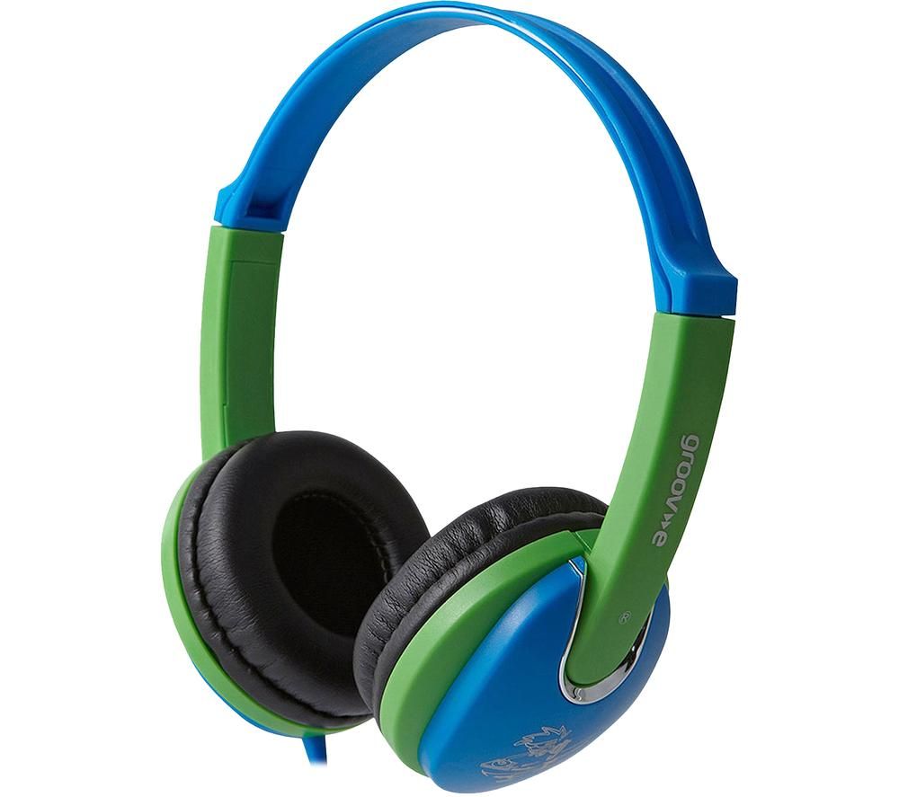 GROOV-E KIDDIEZ GV-591-BG Kids Headphones - Blue & Green, Blue