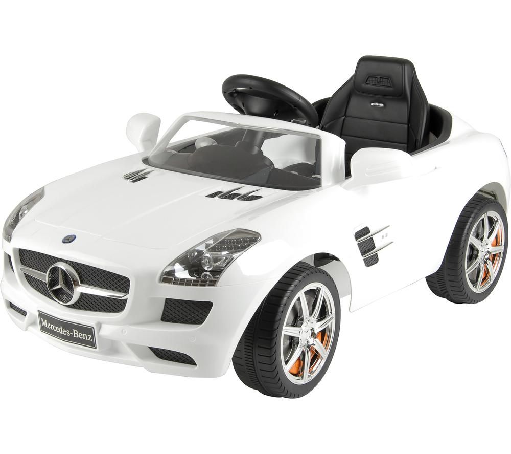 TOYRIFIC Vroom TY5799 Mercedes SLC AMG Electric Ride On Toy - White, White
