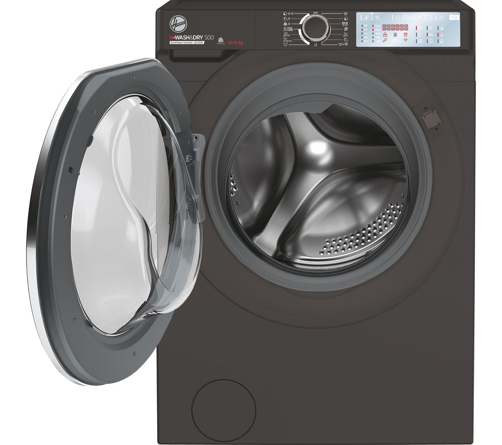 HOOVER H-Wash 500 HDB 4106AMBCR WiFi-enabled 10 kg Washer Dryer - Graphite, Graphite