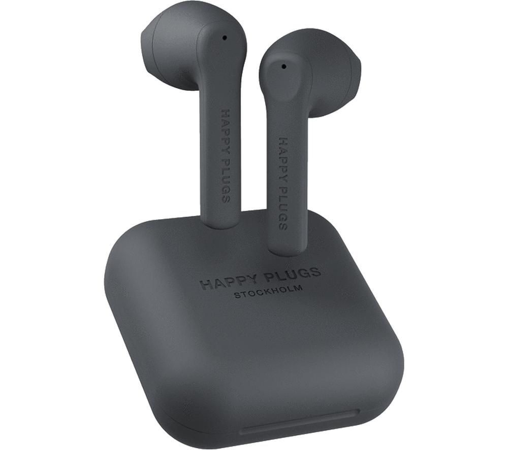 HAPPY PLUGS Air 1 Go Wireless Bluetooth Earphones - Black, Black