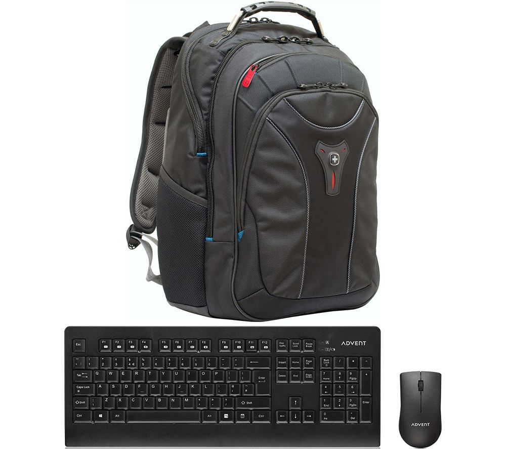 WENGER On The Go Essentials Bundle - Backpack & Wireless Keyboard & Mouse