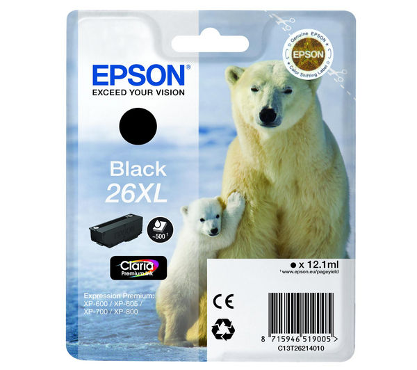 EPSON Polar Bear T2621 XL Black Ink Cartridge