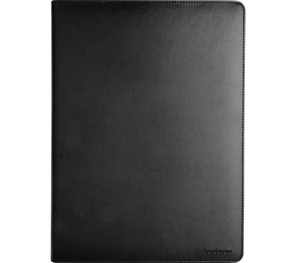 SANDSTROM SIPPLC18 12.9" iPad Pro Leather Folio Case - Black, Black