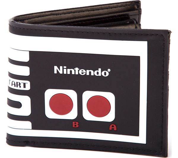 NINTENDO NES Controller Bifold Wallet - Black, Black