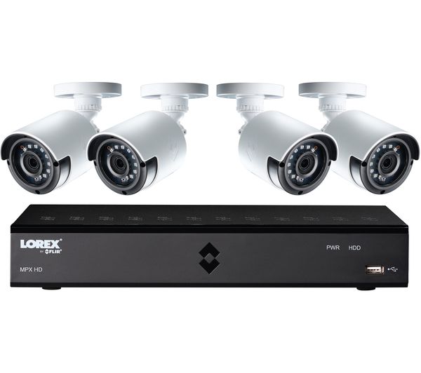 LOREX?LHA21081TC4P 8-Channel Full HD 1080p Home Security System - 1 TB, 4 Cameras