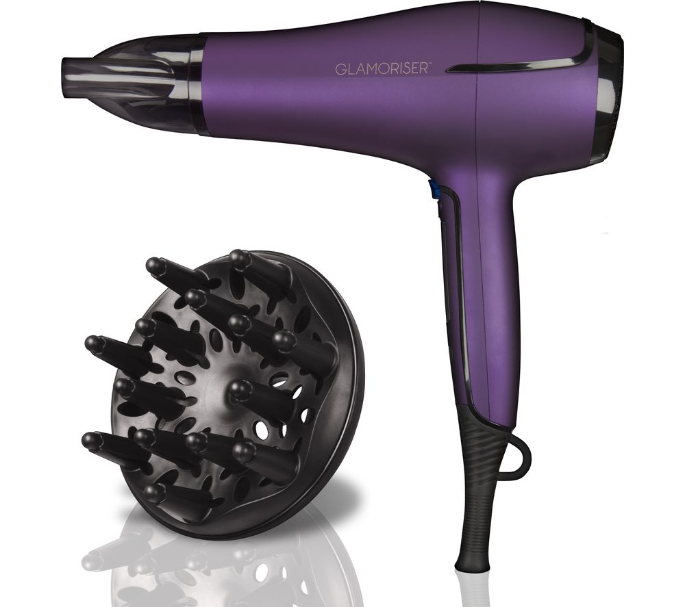 GLAMORISER Salon Results Touch GLA032 Hair Dryer - Purple, Purple