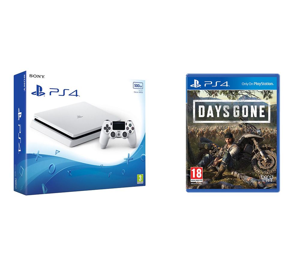 SONY PlayStation 4 & Days Gone Bundle - 500 GB, White, White