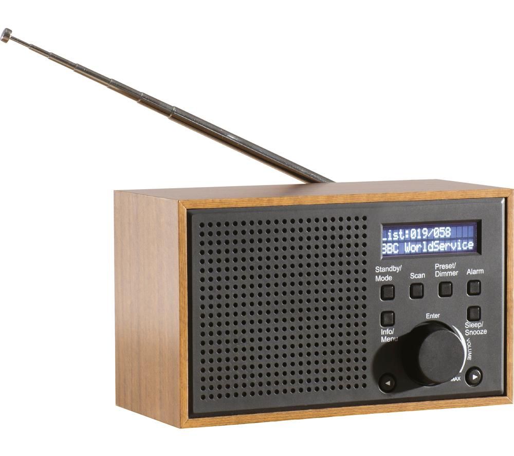DAEWOO AVS1322 Portable DAB Retro Radio - Grey, Grey