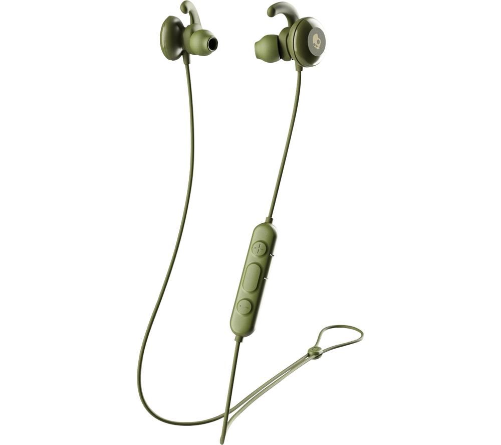 SKULLCANDY Method Active S2NCW-M687 Wireless Bluetooth Sports Earphones - Moss, Olive & Yellow, Olive