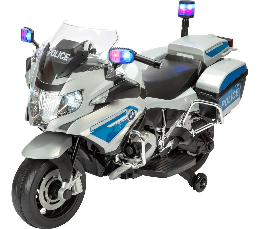 TOYRIFIC TY6106SV BMW R1200 RT-P Police Bike Electric Ride On Toy - Silver, Silver