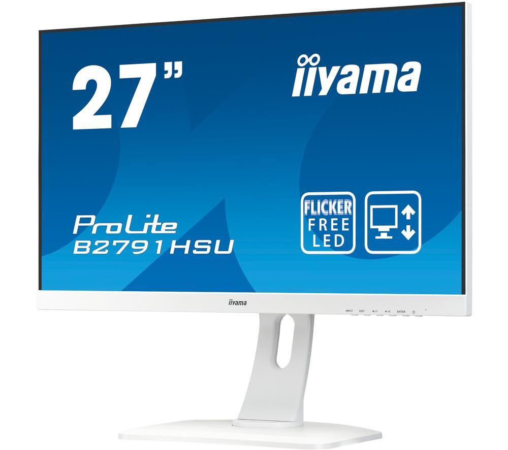 IIYAMA ProLite B2791HSU-W1 27" Full HD LCD Monitor - White, White