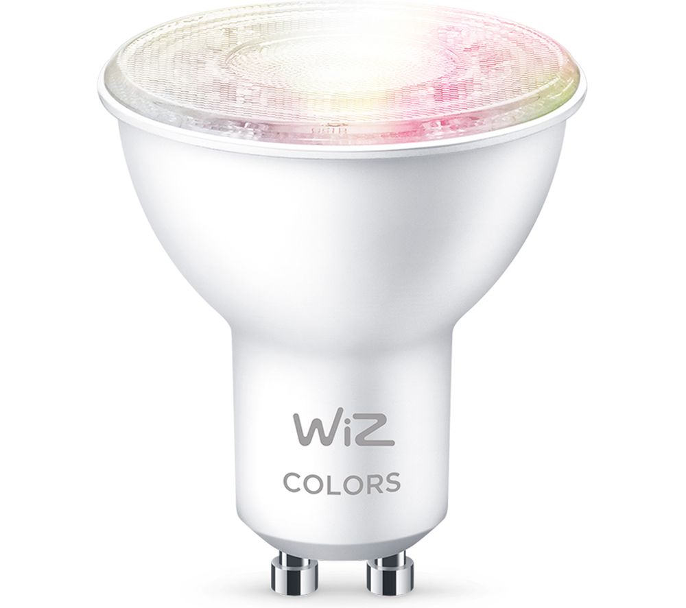 WIZ CONNECTED Full Colour Smart Spotlight Bulb - GU10, Twin Pack, White