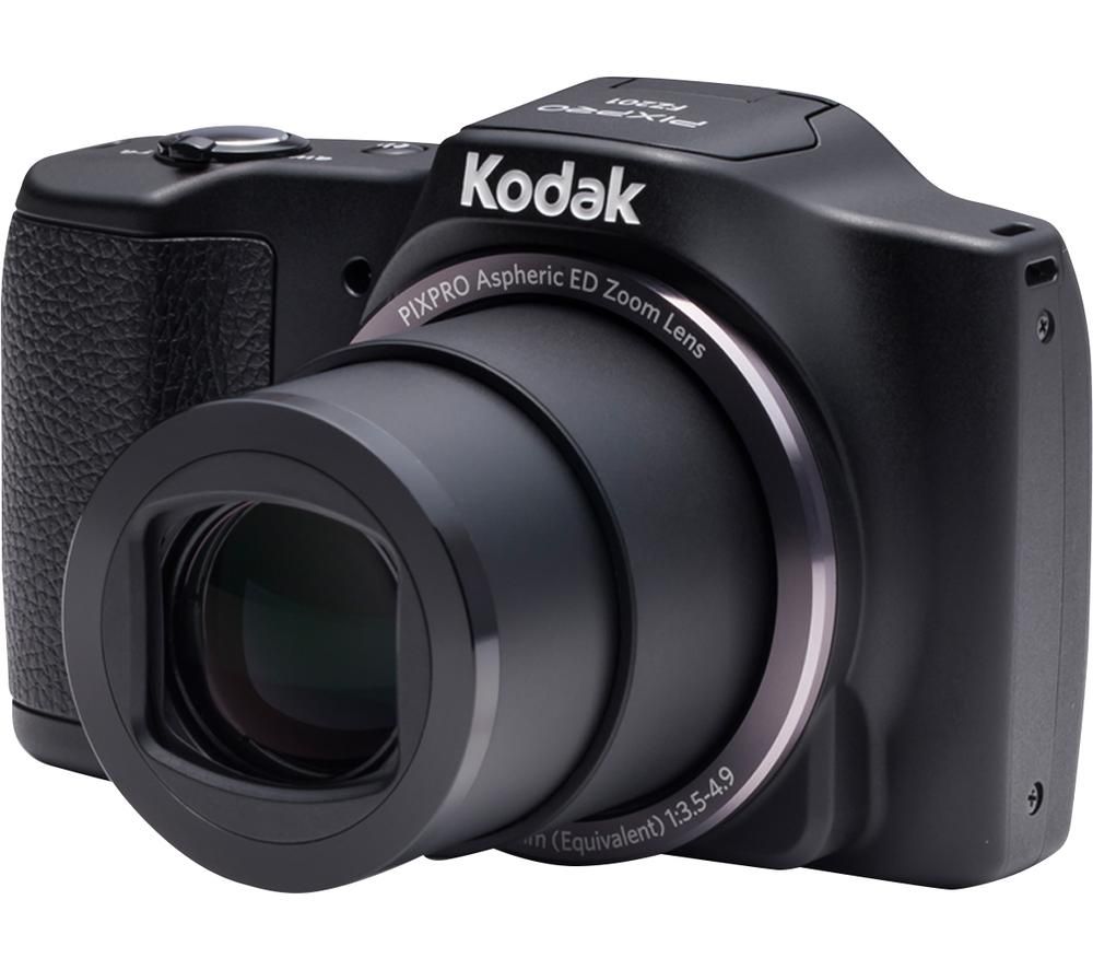 KODAK PIXPRO FZ201 Superzoom Compact Camera - Black, Black