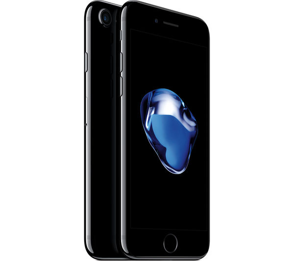 APPLE iPhone 7 - Jet Black, 128 GB, Black