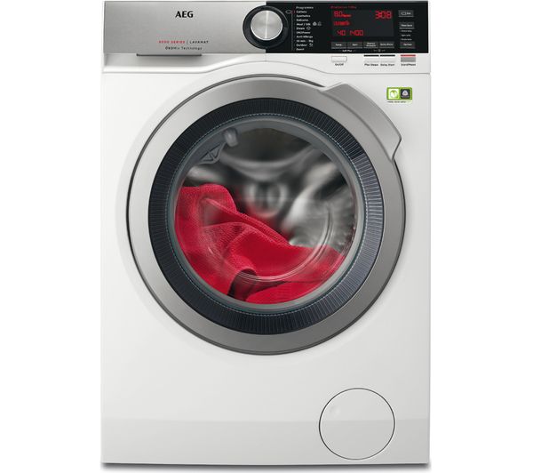 AEG OkoMix L8FEC846R Washing Machine - White, White