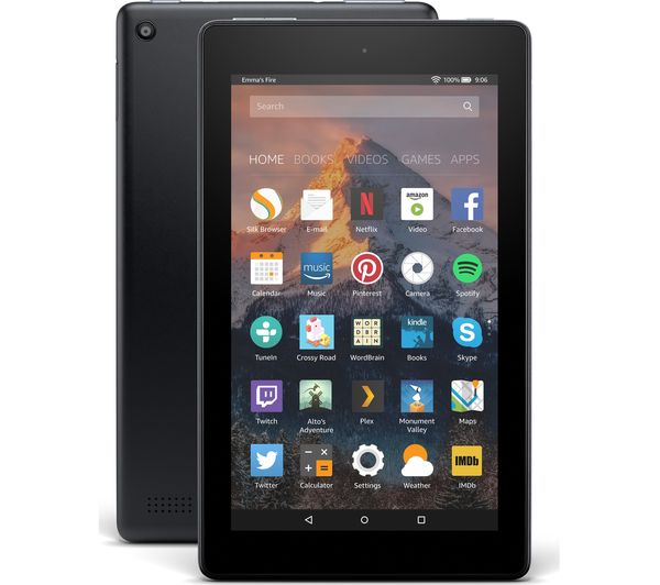 AMAZON Fire 7 Tablet with Alexa (2017) - 8 GB, Black, Black